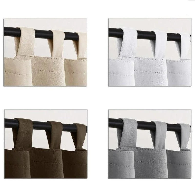 Rideaux élégants avec œillets pour salon, disponibles en plusieurs couleurs, offrant une solution décorative moderne et pratique pour habiller vos fenêtres. Accessoire essentiel pour la décoration intérieure, garantissant une ambiance chaleureuse et intime. Choisissez parmi différentes teintes pour s'harmoniser parfaitement avec votre décoration intérieure.