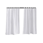 Rideaux blancs élégants pour décoration intérieure, apportant lumière et modernité à votre espace de vie. Idée parfaite pour salon, chambre ou bureau, offrant une touche de sophistication et d'intimité. Faciles à installer, ces rideaux transforment instantanément l'ambiance de votre pièce.