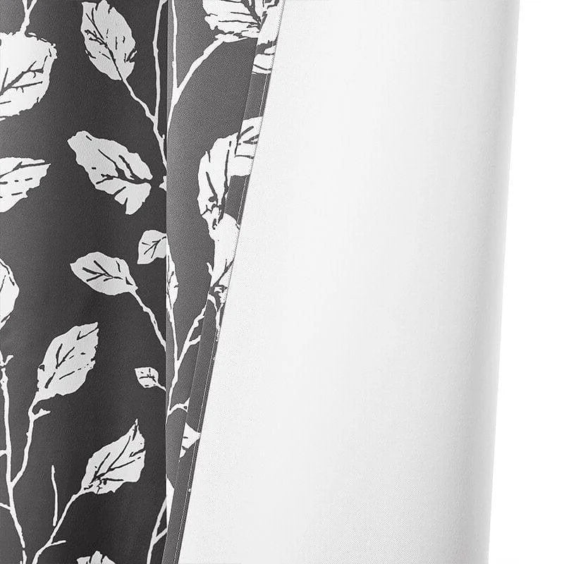Rideau décoratif avec motif feuille élégant, idéal pour un salon moderne. Ce rideau opaque offre une touche de nature et de sophistication à votre intérieur tout en préservant votre intimité. Parfait pour embellir vos fenêtres et créer une atmosphère chaleureuse.