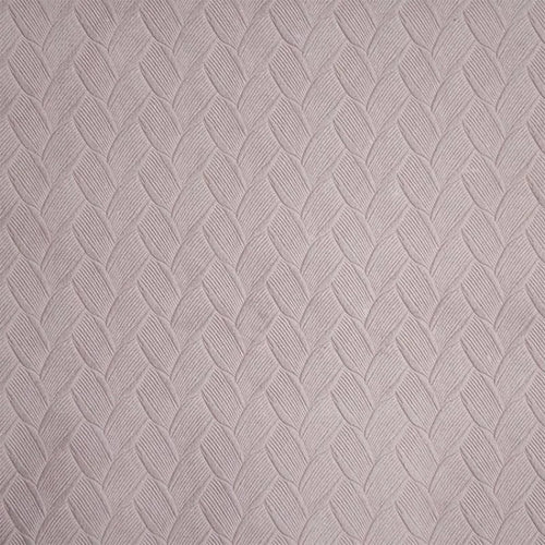 Texture en relief avec motif tressé rose pâle, idéal pour décoration intérieure et design textile élégant. Invitant et doux, ce motif ajoute une touche sophistiquée et moderne aux espaces de vie. Parfait pour ceux recherchant une esthétique chaleureuse et contemporaine.