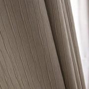 rideaux salon moderne taupe plis verticaux opaques transparence voilage tringle minimaliste