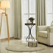 rideaux thermiques beige crème lisses opaques modernes décoration intérieure tringle fenêtre