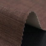 Échantillon de tissu marron avec texture tissée, idéal pour les projets de décoration intérieure, y compris les rideaux et les ameublements. Design moderne et élégant pour ajouter une touche de sophistication à votre espace.