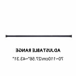 Barre extensible réglable de 70 à 110 cm, idéale pour optimiser l'espace dans votre maison. Parfaite pour les placards ou les salles de bain, elle offre une solution simple et pratique d'organisation. Découvrez sa facilité d'installation et son adaptabilité aux différents besoins.