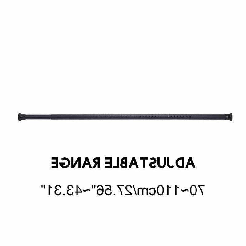 Barre extensible réglable de 70 à 110 cm, idéale pour optimiser l'espace dans votre maison. Parfaite pour les placards ou les salles de bain, elle offre une solution simple et pratique d'organisation. Découvrez sa facilité d'installation et son adaptabilité aux différents besoins.