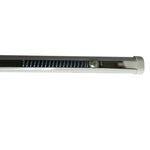 Barre télescopique réglable de couleur argentée, adaptée pour l'installation de rideaux ou autres systèmes de suspension, offre une flexibilité et une stabilité optimales pour une utilisation intérieure. Idéale pour les espaces domestiques ou professionnels.