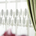 Voilage de fenêtre avec motif d'arbres pour une ambiance naturelle et élégante, parfait pour ajouter une touche décorative à votre intérieur tout en préservant l'intimité. Idéal pour salons, chambres ou bureaux. Design moderne et apaisant.