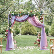 rideau mariage translucide rose blanc bleu vert jaune orange violet deux pièces décoratif