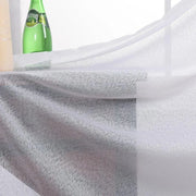 rideau blanc texture granuleuse moderne translucide tringle minimaliste chambre salon
