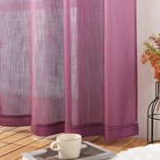 voilage rose texturé moderne translucide intimité chambre salon