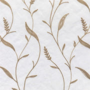 rideau voilage broderie anglaise blanc beige floral translucide décoration øillets tringle fixations plis charmante
