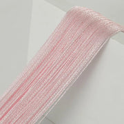 rideau voilage rose jaune semi transparent tissu franges lamelles decoratif festif chambre salle bain