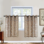 Rideaux à motifs floraux pour fenêtre, apportant une touche élégante et lumineuse au salon. Conception à œillets pour un accrochage facile. Idéal pour filtrer la lumière tout en améliorant la décoration intérieure. Adapté à différents styles de décoration, ajoutant charme et sophistication.