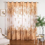 Rideaux décoratifs élégants avec motifs floraux, parfaits pour ajouter une touche esthétique à votre salon. Ces rideaux au design floral apportent une ambiance chaleureuse et accueillante à toute pièce de la maison. Accessoire idéal pour embellir vos fenêtres et harmoniser votre décoration intérieure.