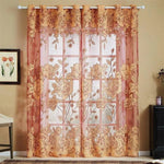 Rideau décoratif élégant aux motifs floraux, parfait pour ajouter une touche sophistiquée à votre salon ou chambre. Ce rideau aux teintes chaudes et motifs de fleurs rehaussera l'ambiance de votre intérieur tout en filtrant subtilement la lumière. Accessoire idéal pour un décor harmonieux et moderne.