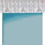 Rideau court décoratif blanc avec motifs délicats, parfait pour embellir votre intérieur tout en ajoutant une touche d'élégance à vos fenêtres. Adapté pour cuisine ou salle de bain, il diffuse la lumière tout en préservant l'intimité. Installation facile pour un style chic et intemporel.