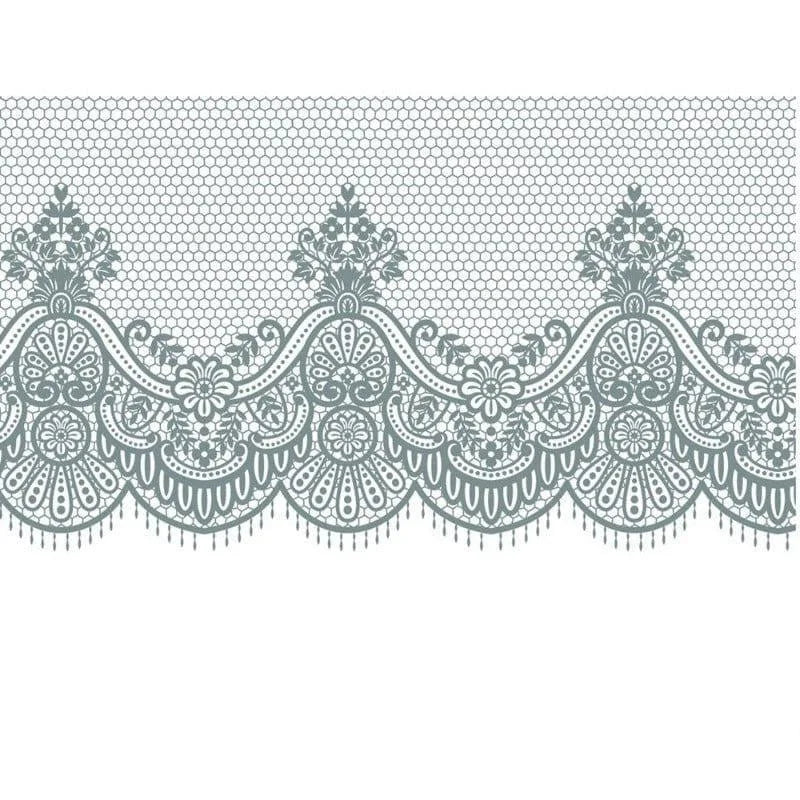 Dentelle élégante avec motifs floraux décoratifs, idéale pour ajouter une touche raffinée à vos projets de couture, décoration de vêtements ou créations artisanales, offrant un design classique et intemporel pour toute occasion spéciale.