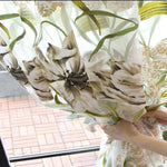 Rideau floral élégant avec des motifs de grandes fleurs, idéal pour apporter une touche de nature et de fraîcheur à votre intérieur. Ce rideau orné de motifs végétaux est parfait pour illuminer votre salon ou chambre, offrant une ambiance naturelle et apaisante. Convient pour une décoration printanière ou estivale.