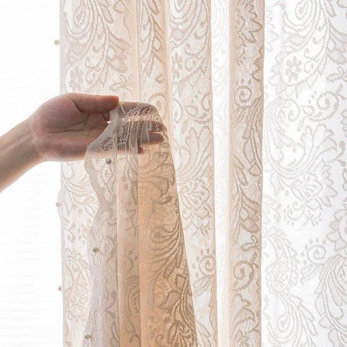 Voilage élégant avec motifs floraux décoratifs, idéal pour décoration d'intérieur. Concevez une atmosphère lumineuse et intime avec ces rideaux translucides à motif artistique. Parfait pour le salon ou la chambre à coucher. Ajustement facile aux tringles standard. Illuminez votre espace tout en préservant votre intimité avec style.