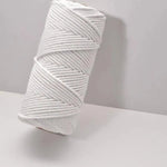 Bobine de corde blanche de haute qualité pour macramé et projets créatifs. Polyvalente et durable, elle convient parfaitement pour la décoration intérieure, le jardinage et les loisirs créatifs. Idéale pour les amateurs de DIY cherchant à réaliser des créations artisanales élégantes et résistantes.