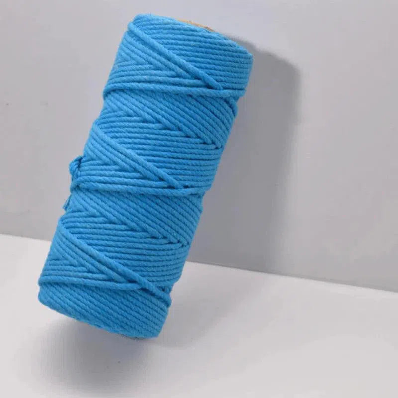 Bobine de fil bleu idéale pour projets créatifs et travaux manuels. Accessoire essentiel pour le bricolage, parfait pour la couture et l'artisanat. Sa couleur vive apporte une touche colorée à vos réalisations. Longueur adaptée aux besoins des amateurs et professionnels.