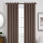 Rideaux opaques marron pour salon moderne, installation facile, parfaits pour réguler la lumière et offrir une ambiance chaleureuse, idéals pour toutes les saisons.