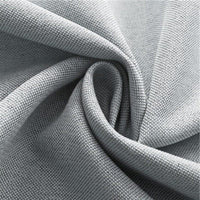 Rideau En Polyester Gris Clair Style Contemporain