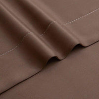 Rideau en Polyester Marron Contemporain