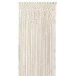 Rideau décoratif en macramé, design bohème chic, parfait pour ajouter une touche élégante et moderne à votre intérieur. Suspendu pour séparer les espaces ou embellir les fenêtres. Idéal pour un salon, une chambre ou un espace de détente. Ajustable et simple à installer.