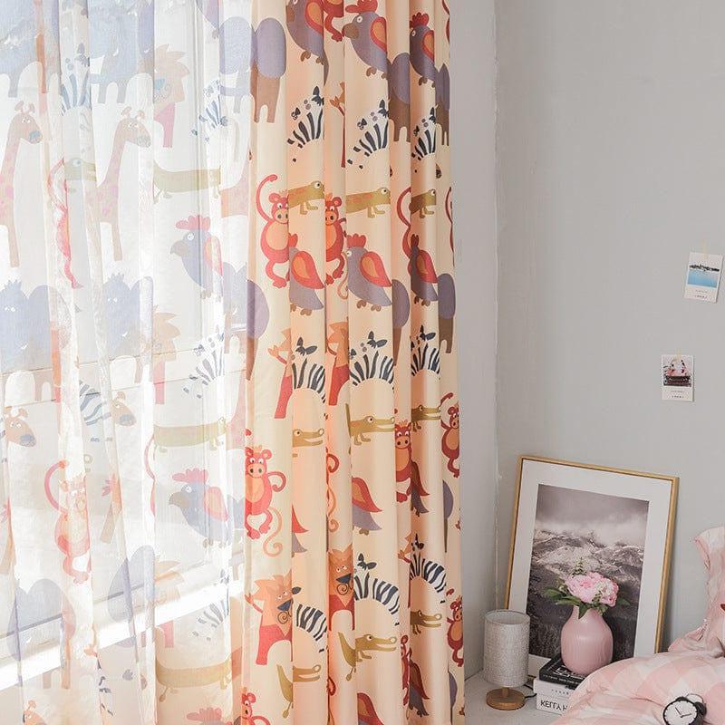 Rideau Animaux Chambre Bébé | Ombre Interieur