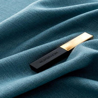 Rideau bleu contemporain