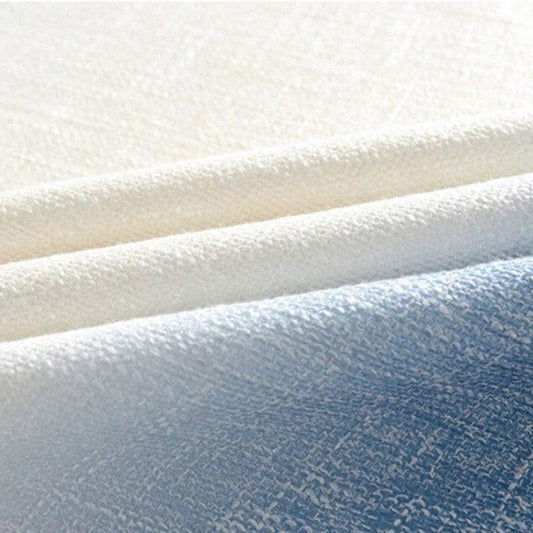 Rideau blanc bleu dégradé occultant polyester