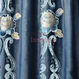 Rideau Bleu Vintage | Ombre Interieur