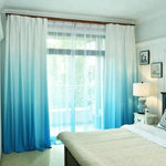 Rideau dégradé bleu pour chambre à coucher, ajoutant une touche élégante et moderne à votre intérieur. Luminosité naturelle et ambiance sereine garanties. Idéal pour personnaliser votre espace avec style.