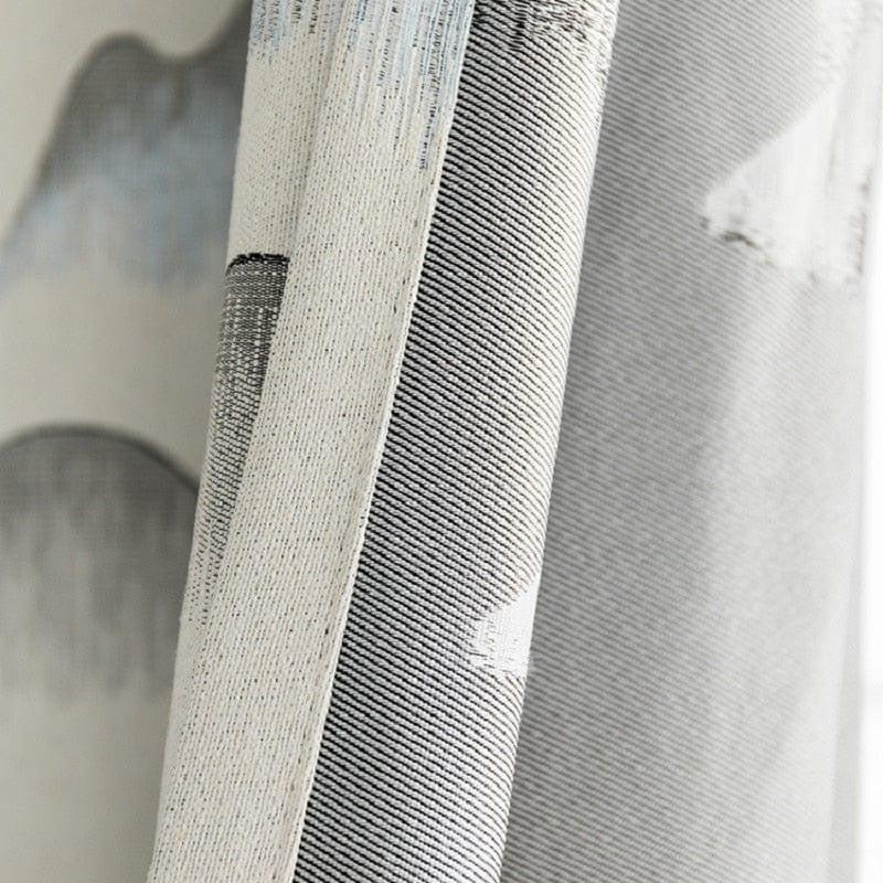 Rideau Motif Gris | Ombre Interieur