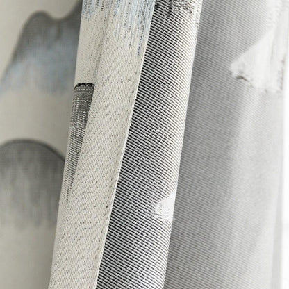 Rideau Motif Gris | Ombre Interieur