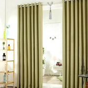 rideau moderne tissu texturé vert olive marron rouge bleu gris opacité variable métalliques suspension