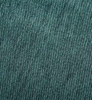 Texture élégante de tissu bleu-vert avec un motif de tissage en diagonale, parfaite pour la mode intérieure et la décoration moderne.