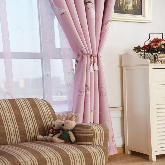 Rideau Rose Poudré | Ombre Interieur