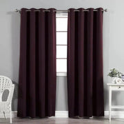 rideau thermique porte entrée violet foncé 100x200cm 150x300cm moderne sobre