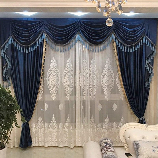 Rideau Vintage Bleu