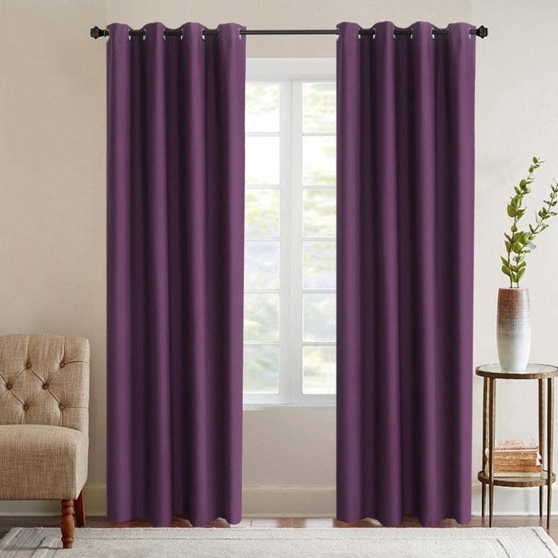 Rideau Violet Occultant | Ombre Interieur