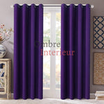 Rideau Violet Salon | Ombre Interieur