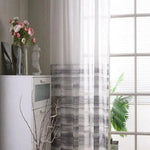 Rideau Voilage Blanc Et Gris