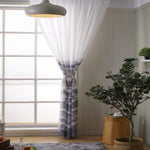 Rideau Voilage Blanc Et Gris