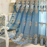 Rideau Voilage Bleu | Ombre Interieur