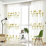 Rideaux élégants avec motif de tournesols pour salon moderne. Décoration lumineuse et joyeuse, idéale pour apporter une touche de nature et de fraîcheur à votre intérieur. Optimise la luminosité tout en ajoutant du style à votre pièce.