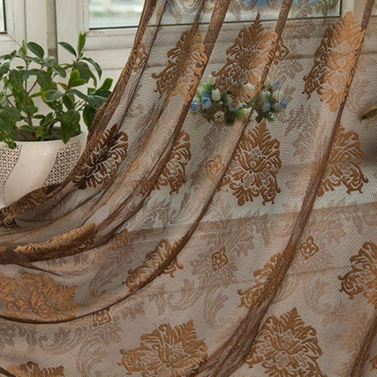 Rideau Voilage Marron