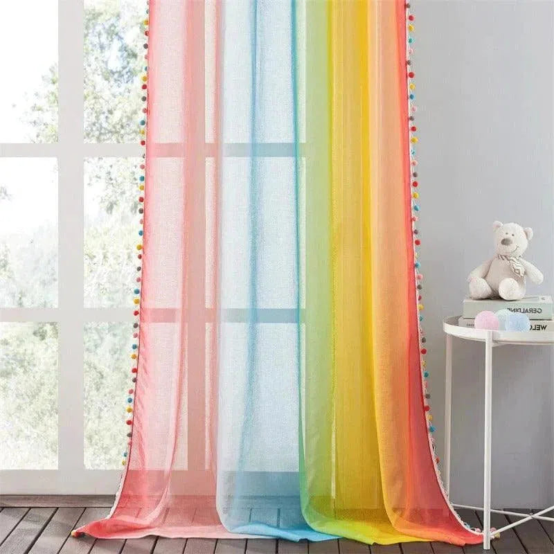 Rideau Voilage Multicolore | Ombre Interieur