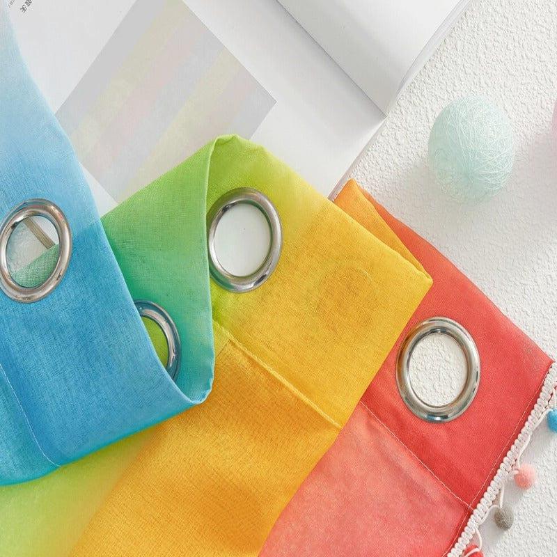 Rideau Voilage Multicolore | Ombre Interieur